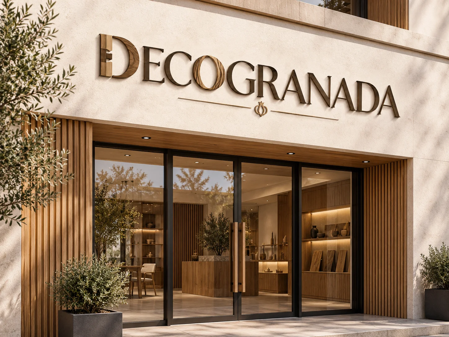 Mockup de identidad: Fachada